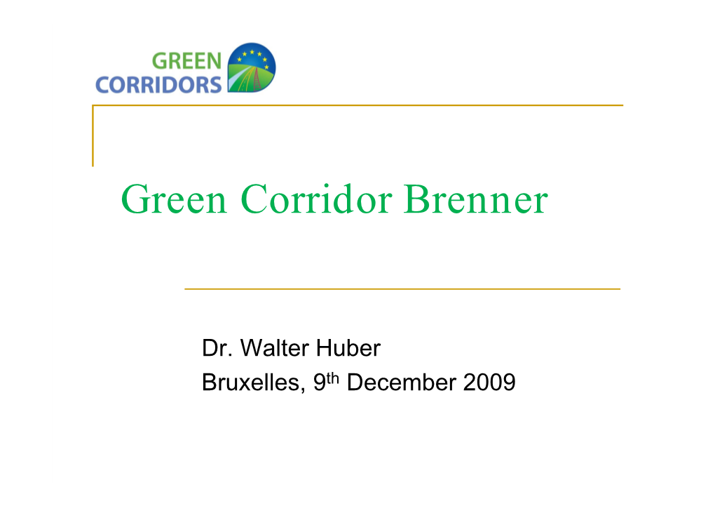 Green Corridor Brenner
