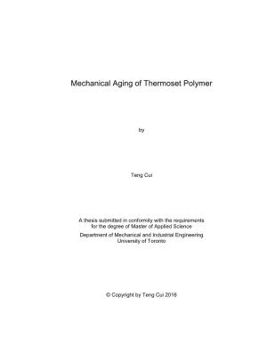 Mechanical Aging of Thermoset Polymer