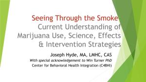 Seeing Through the Smoke Current Understanding of Marijuana Use