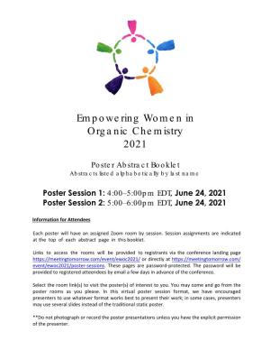 Empowering Women in Organic Chemistry 2021