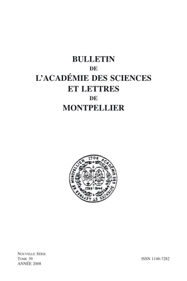 Bulletin L'académie Des Sciences Et Lettres