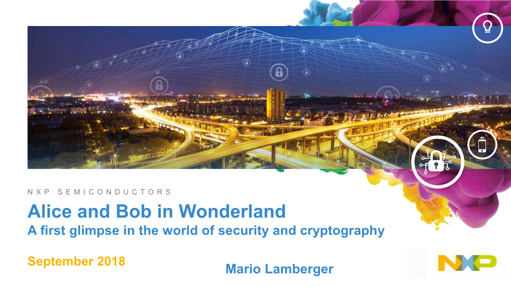 Alice and Bob in Wonderland a First Glimpse in the World of Security and Cryptography