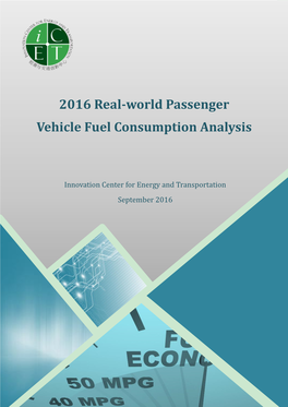 2016 Real-World Passenger Vehicle Fuel Consumption Analysis