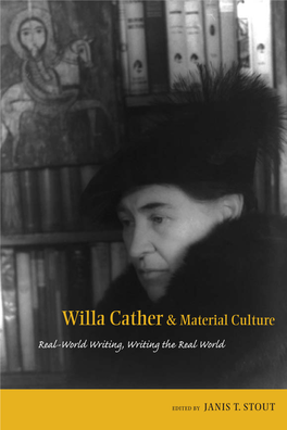 Willa Cather& Material Culture