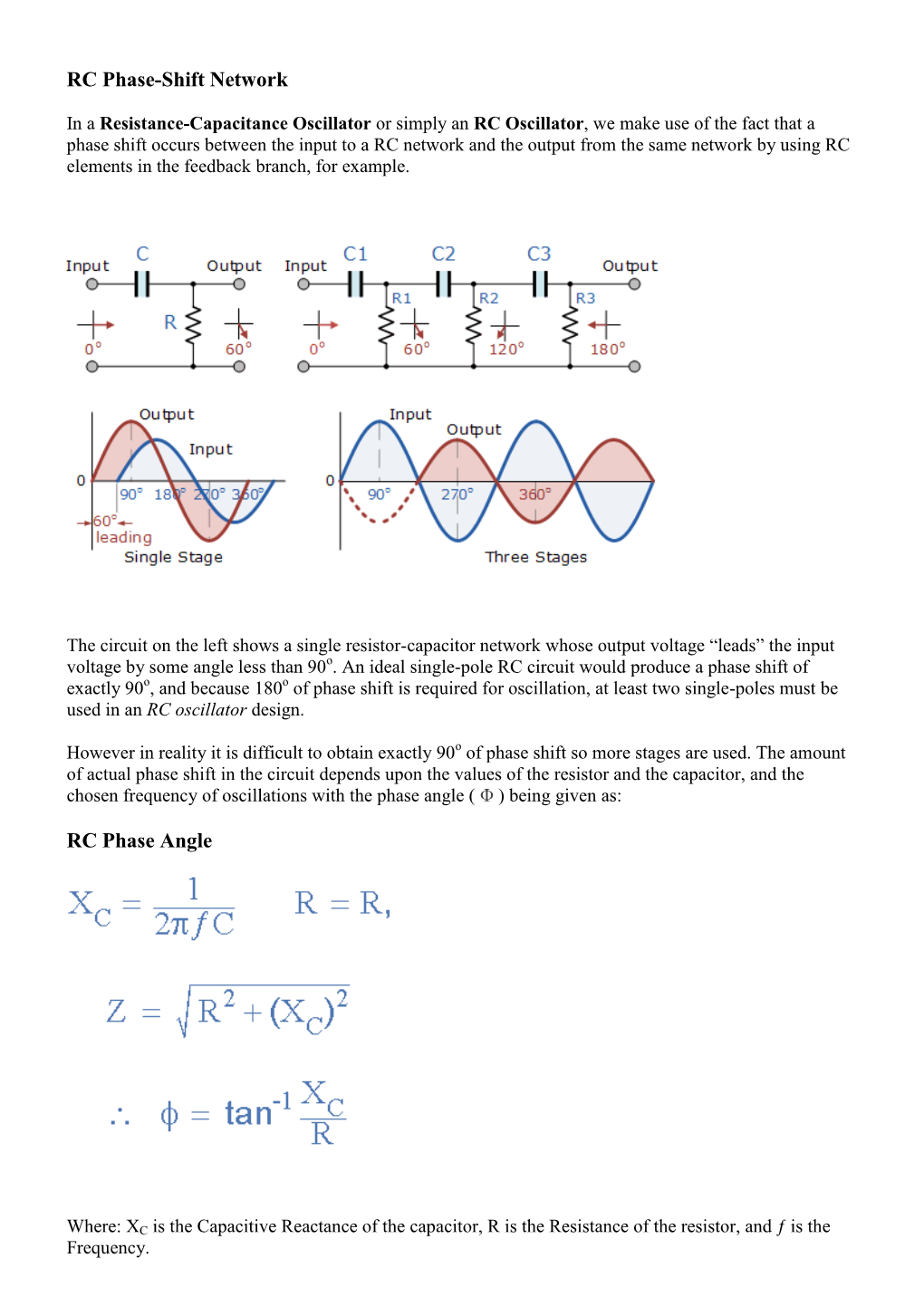 RC Phase-Shift Network