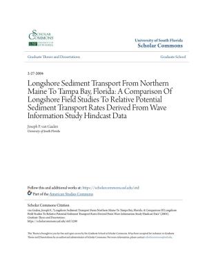Longshore Sediment Transport from Northern Maine to Tampa