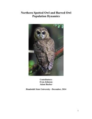 Northern Spotted Owl and Barred Owl Population Dynamics