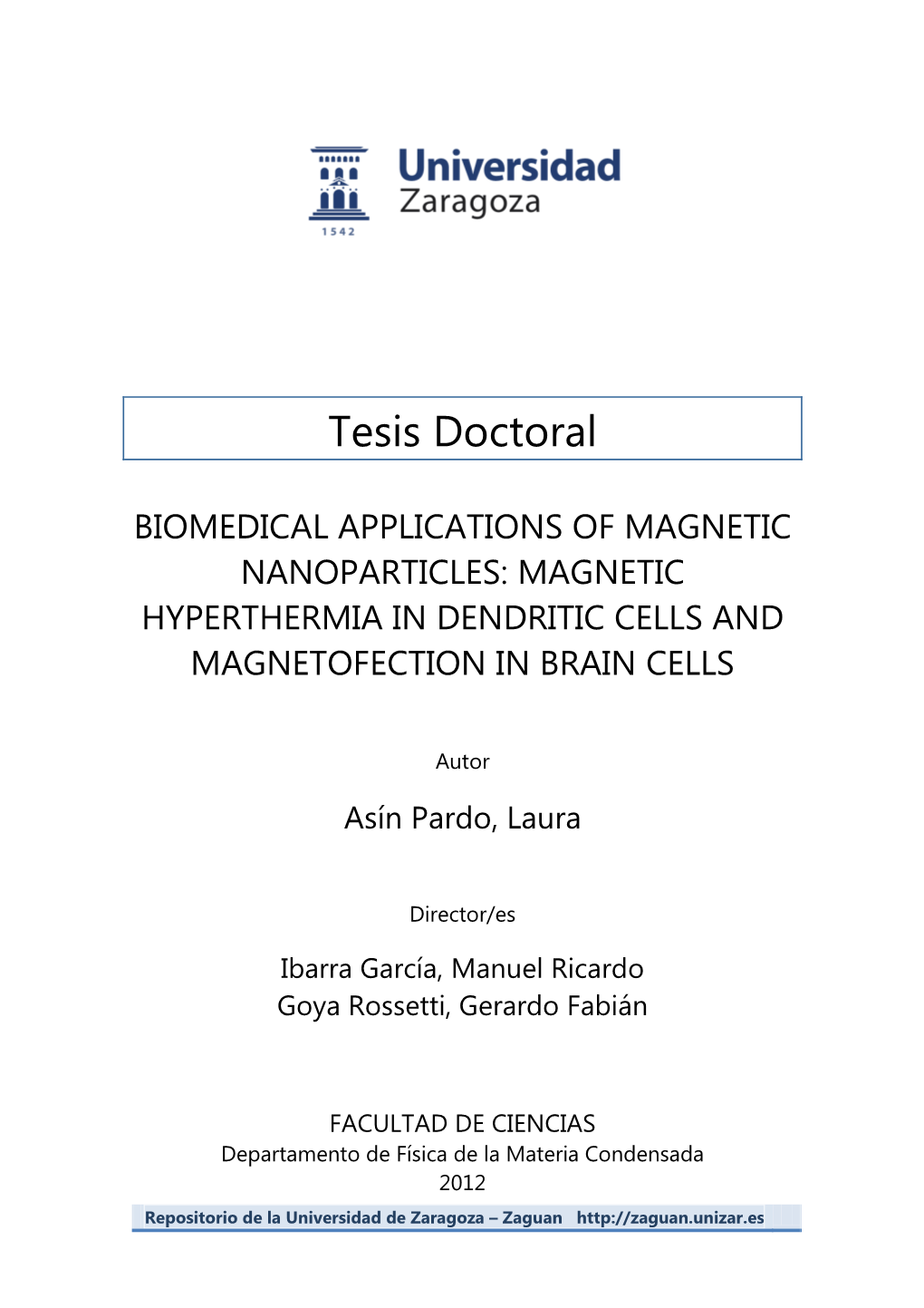 Magnetic Hyperthermia in Dendritic Cells and Magnetofection in Brain Cells