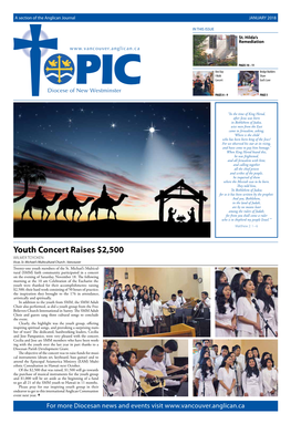 Youth Concert Raises $2,500 WILMER TOYOKEN Vicar, St