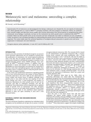 Melanocytic Nevi and Melanoma: Unraveling a Complex Relationship