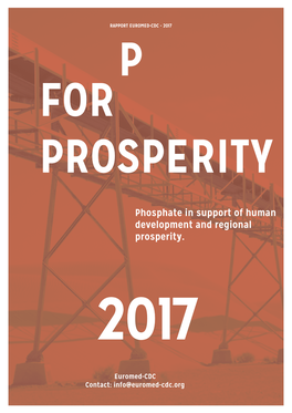 Phosphate in Support of Human Development and Regional Prosperity