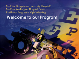 Medstar Washington Hospital Center Residency Program in Ophthalmology