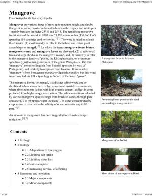 Mangrove - Wikipedia, the Free Encyclopedia