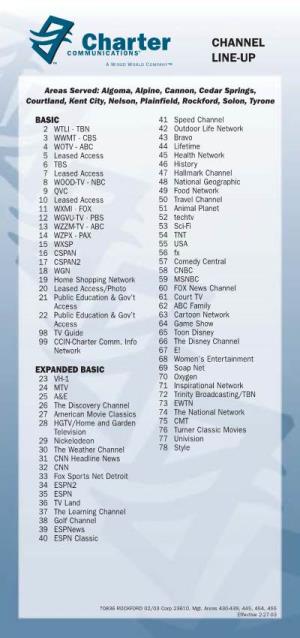 Channel Line-Up.Qxd