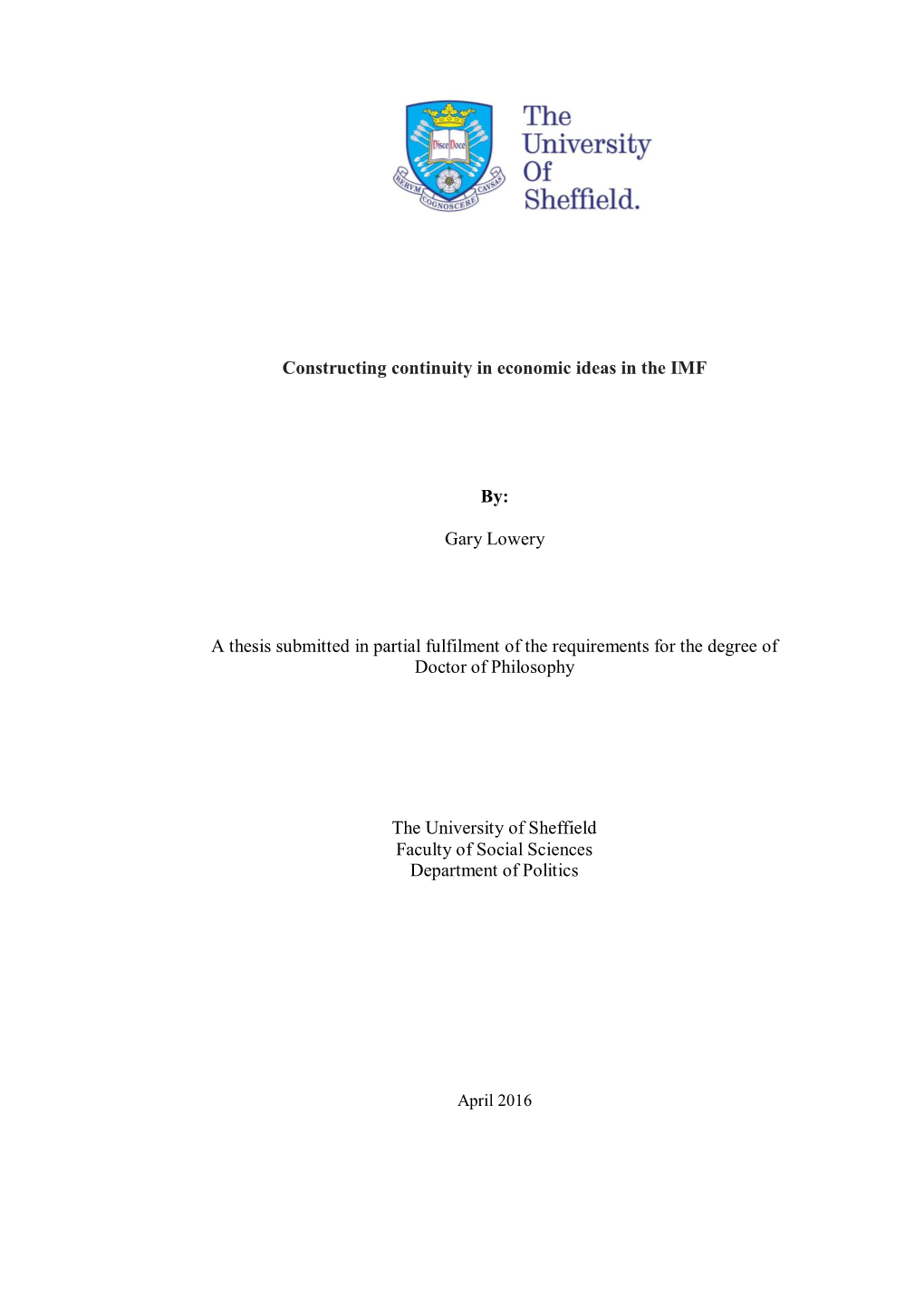 Constructing Continuity in Economic Ideas in the IMF