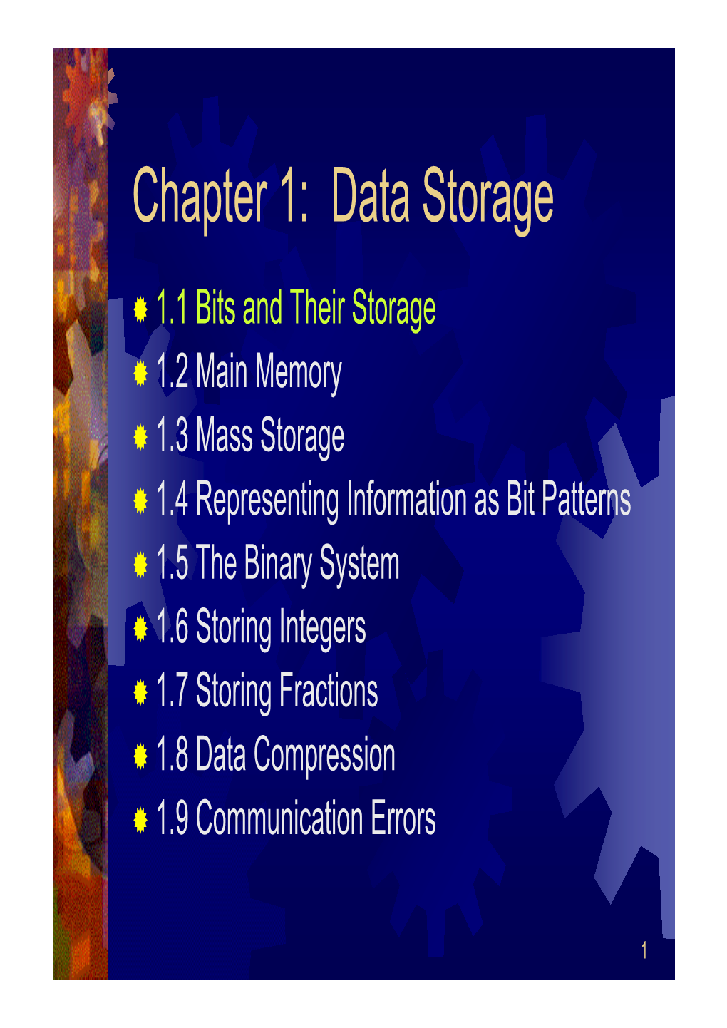 Chapter 1: Data Storage