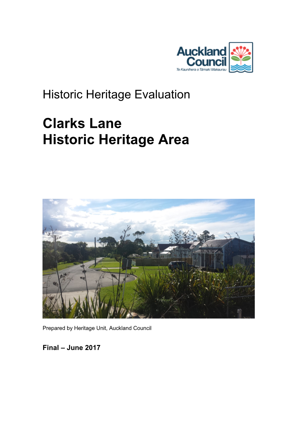 Clarks Lane Historic Heritage Area