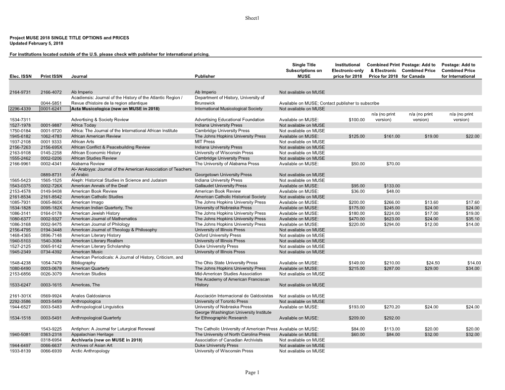 Single Title Options and Prices (PDF)