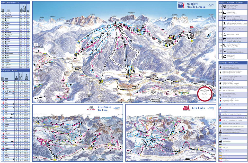 Alta Badia 17 Spitzhorn 1730 349 2168-1819 Tre Cime Snowpark 18 Alpen 1756 349 2168-1819