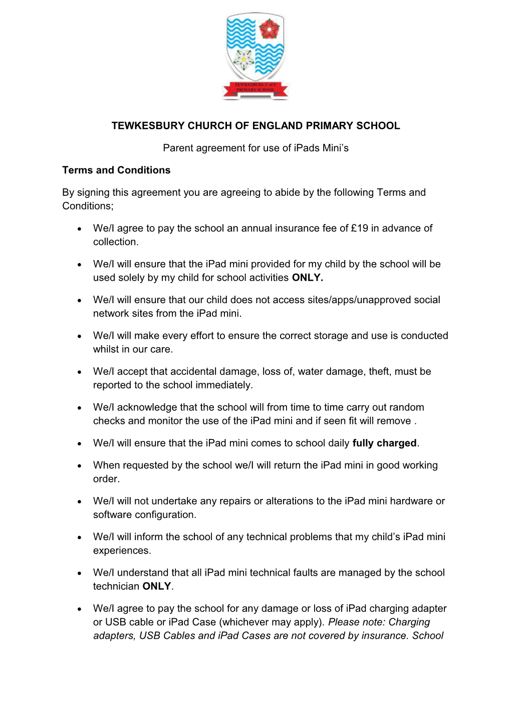 Tewkesbury Church of England Primary School