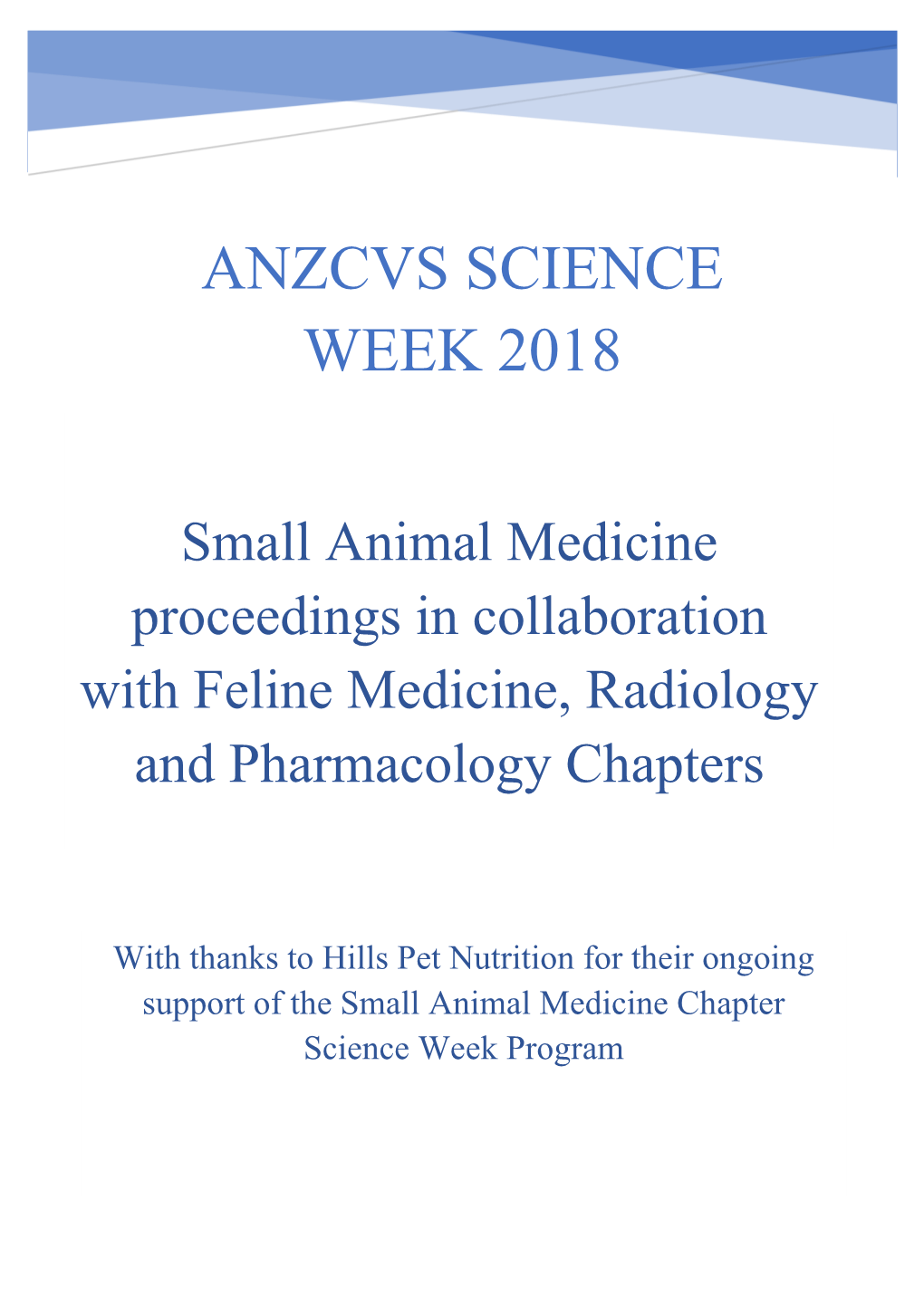 Anzcvs Science Week 2018