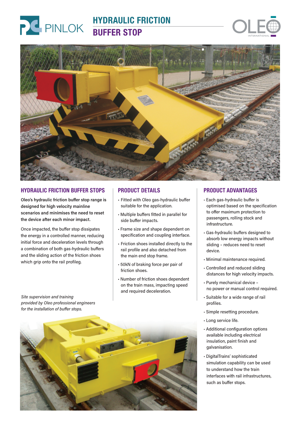 Hydraulic Friction Buffer Stop