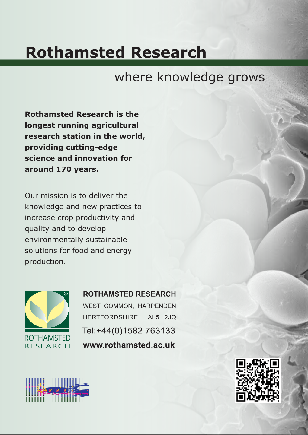 Rothamsted Research Where Knowledge Grows