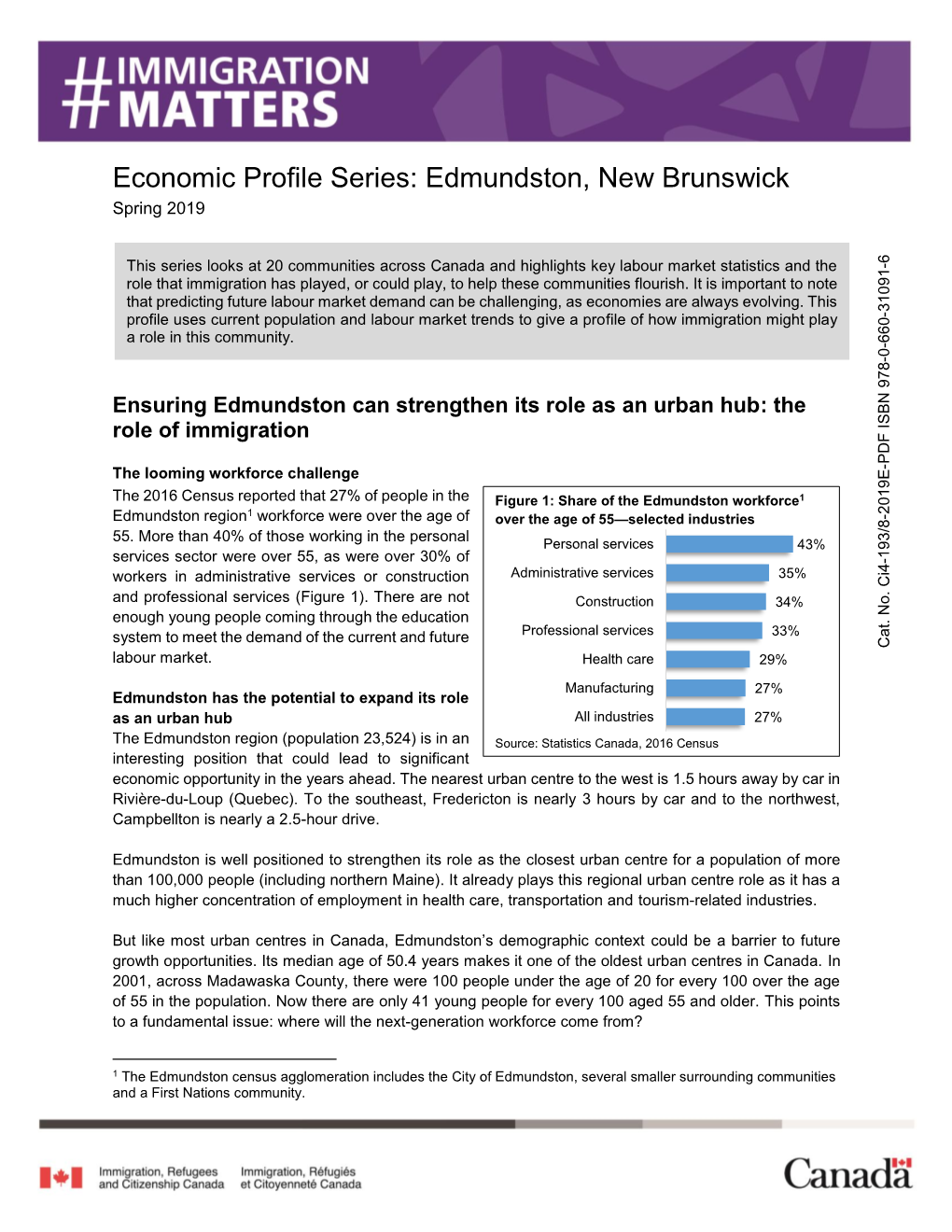 Edmundston Economic Profile 2019