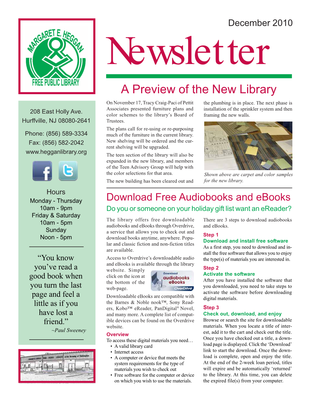 June 2010 Newsletter