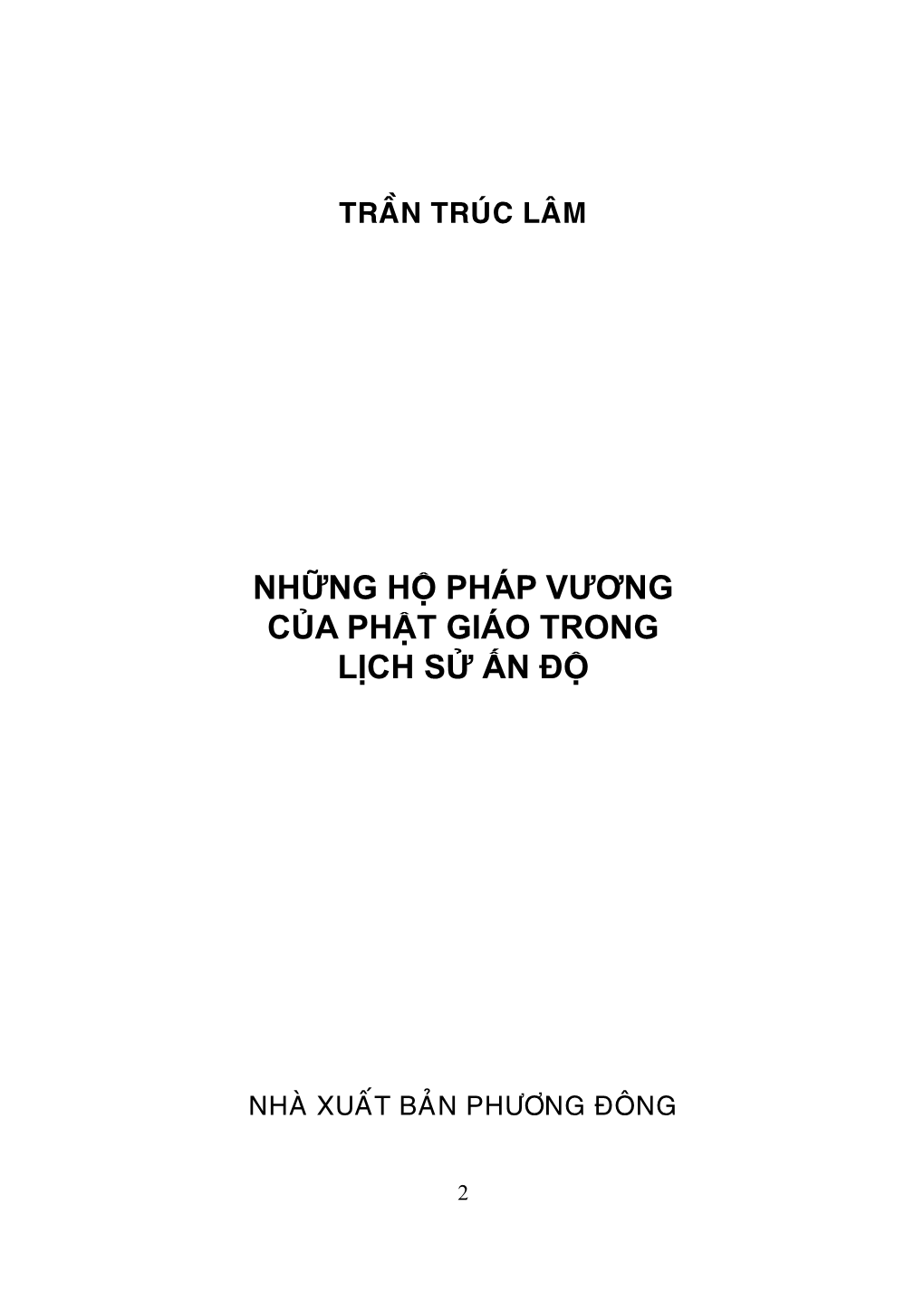 Những Hộ Pháp Vương Của Phật-Giáo Trong Lịch Sử Ấn-Độ