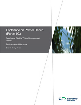 Esplanade on Palmer Ranch (Parcel 9C) Southwest Florida Water Management District Environmental Narrative
