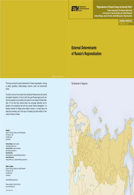 External Determinants of Russia's Regionalization