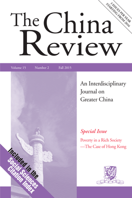 Is Poverty Eradication Impossible? a Critique on the Misconceptions of the Hong Kong Government • Hung Wong