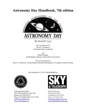 Astronomy Day Handbook, 7Th Edition