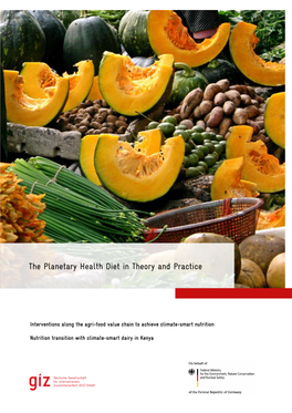 The Planetary Health Diet in Theory and Practice