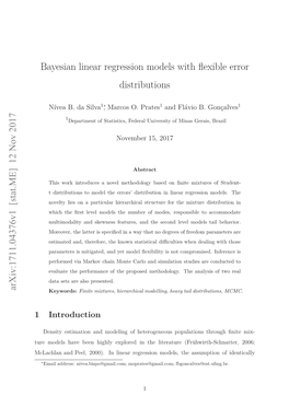 Bayesian Linear Regression Models with Flexible Error Distributions