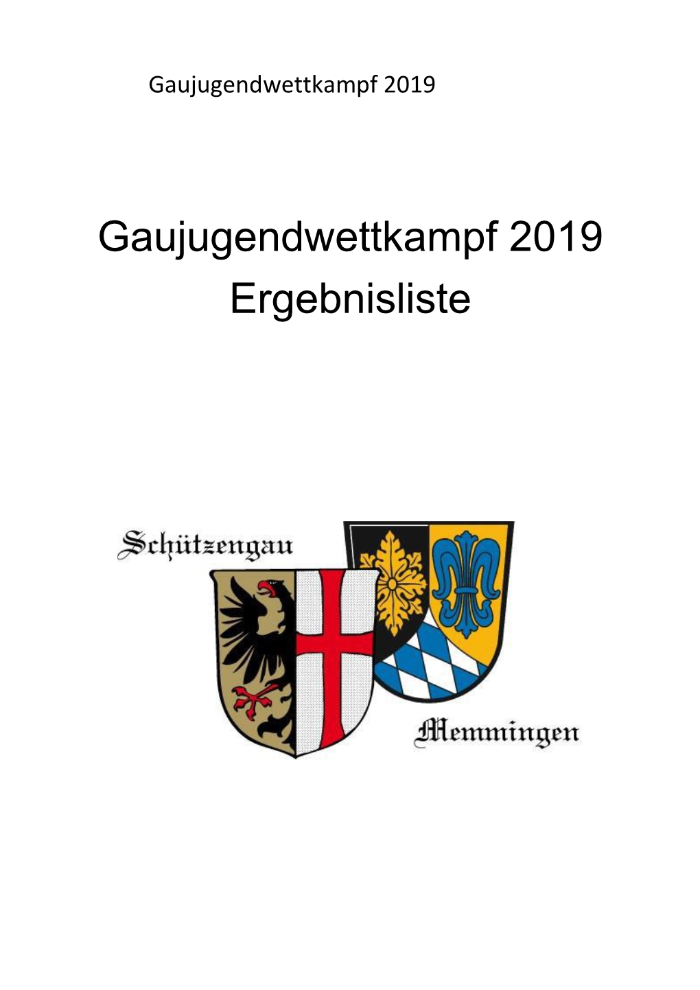 Gaujugendwettkampf 2019 Ergebnisliste