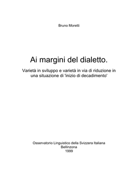 Ai Margini Del Dialetto