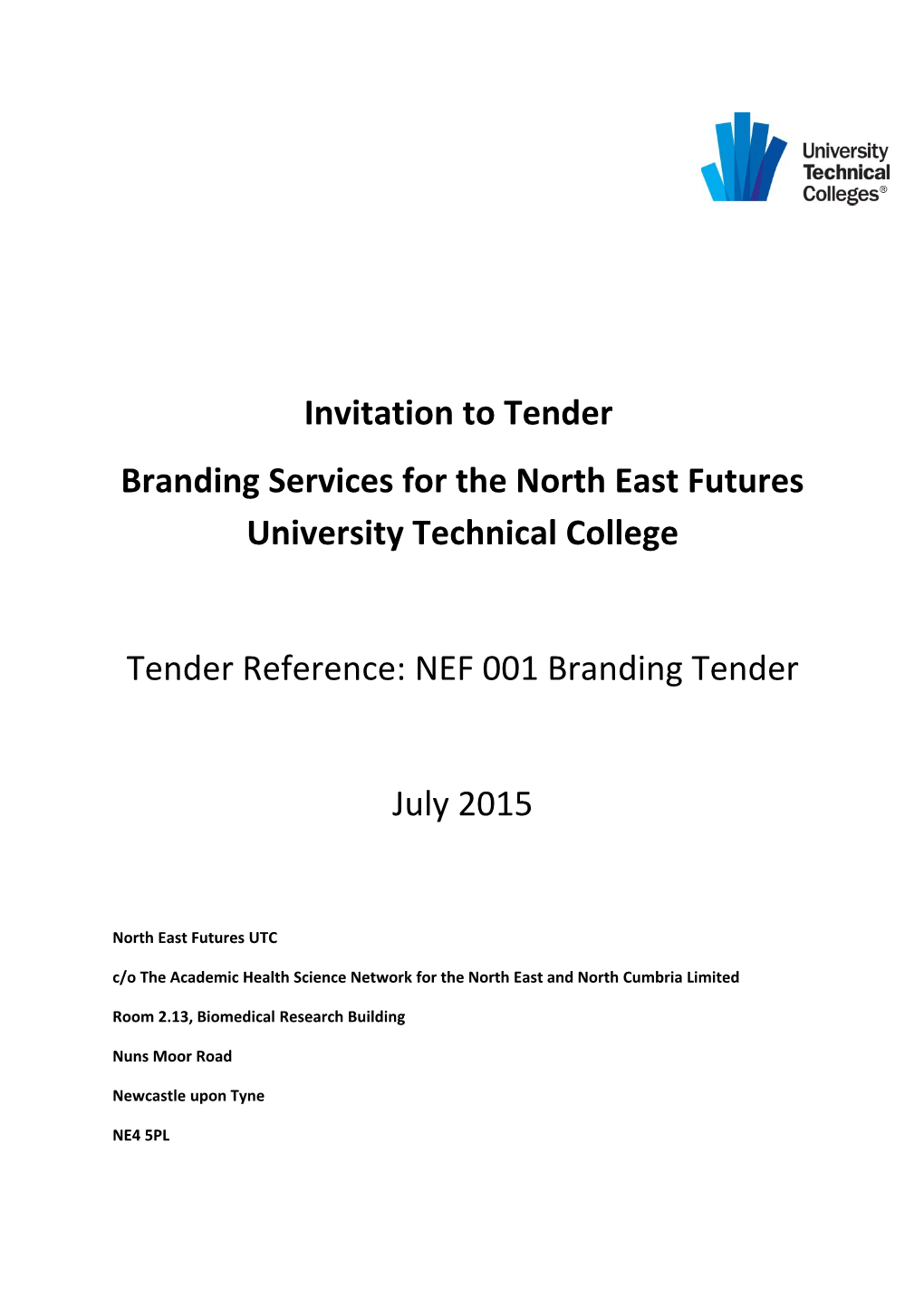 Branding Services for the North East Futures University Technical College