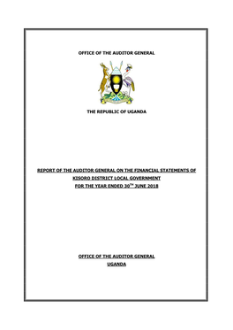 Office of the Auditor General the Republic of Uganda