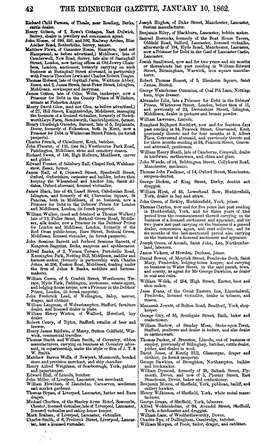 The Edinburgh Gazette, January 10, 1862