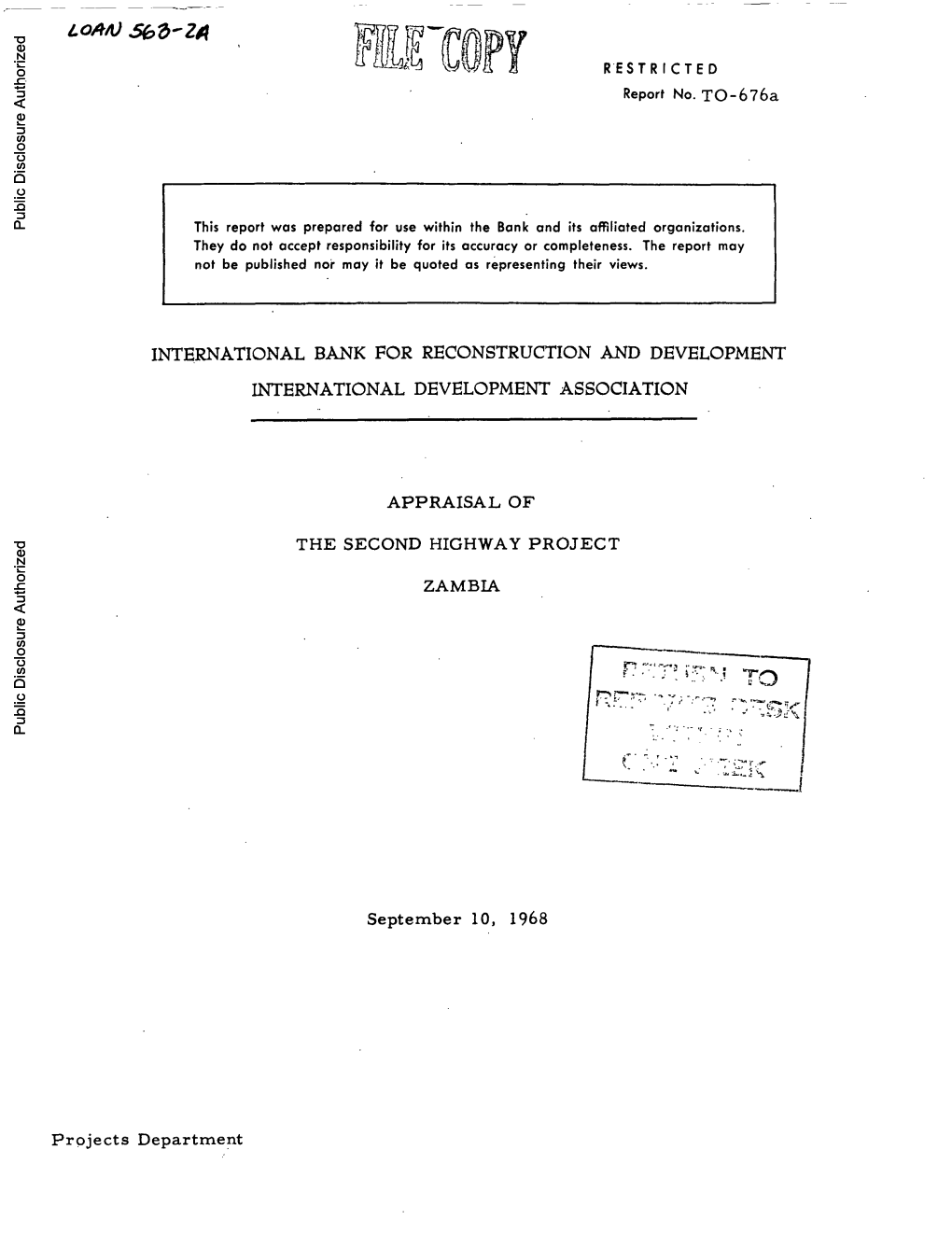 World Bank Document