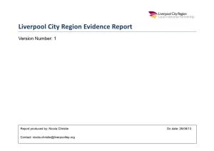 Liverpool City Region Evidence Report