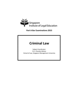 Criminal Law