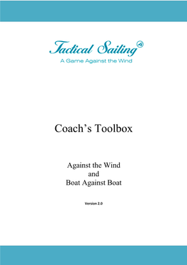 Coach's Toolbox" from March- Version 2016 (1.160.316 Or Higher)