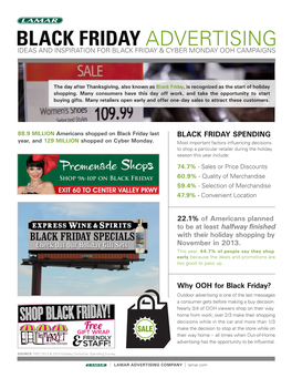 Black Friday Advertising Ideas and Inspiration for Black Friday & Cyber Monday Ooh Campaigns