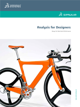 Analysis for Designers Design Fordesign Real-World Performance