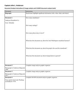 Document Analysis Questions