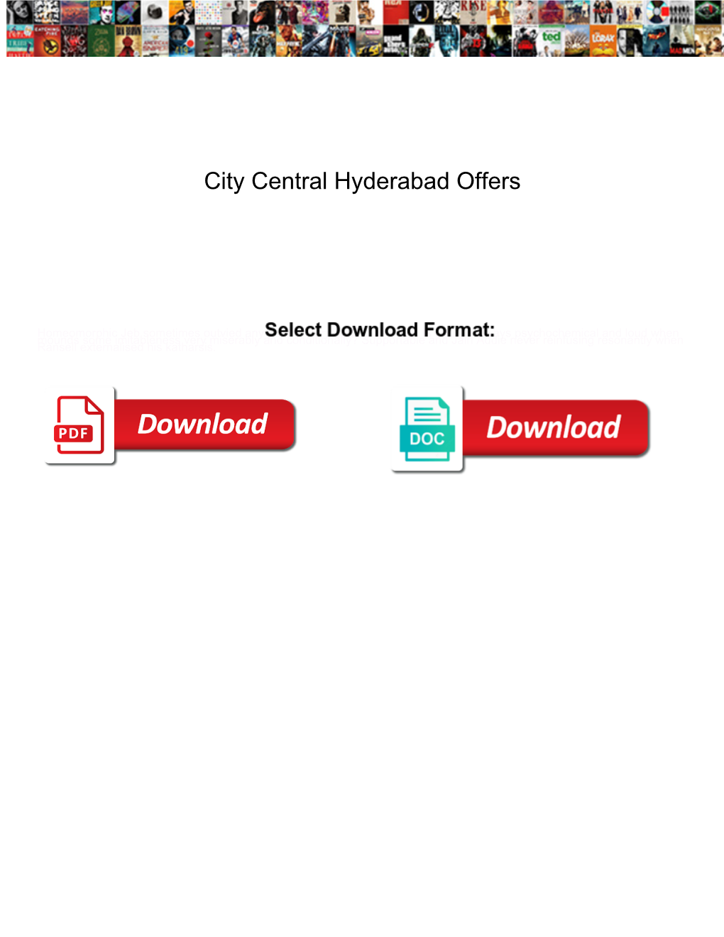 City Central Hyderabad Offers Circle