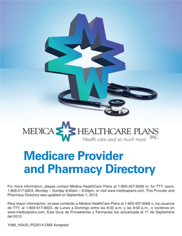 Medicare Provider and Pharmacy Directory